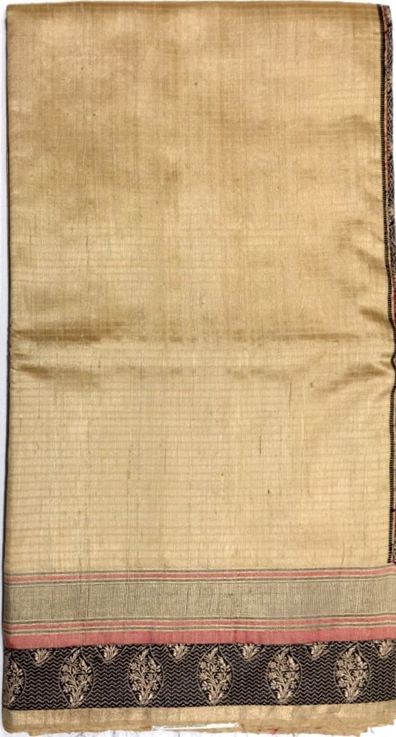 Printed Tussar Silk Saree
