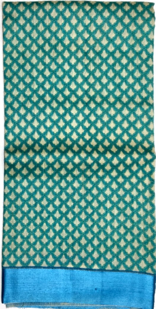 Printed Tussar Silk Saree