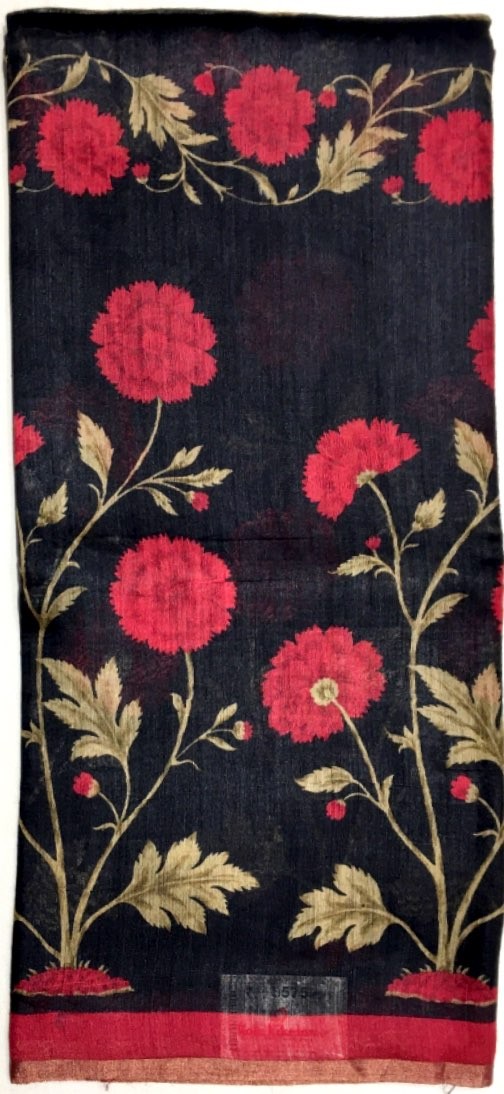 Printed Tussar Silk Saree