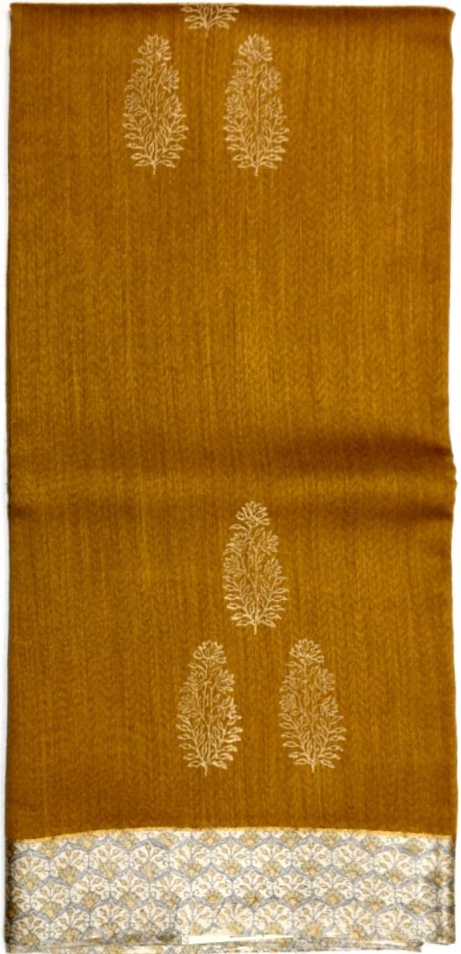 Printed Tussar Silk Saree