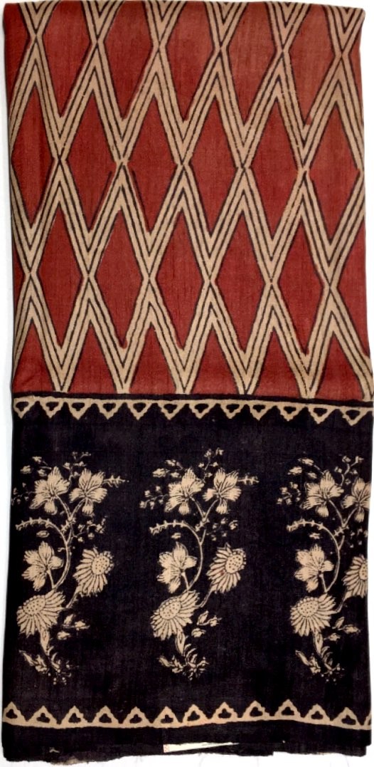 Printed Tussar Silk Saree