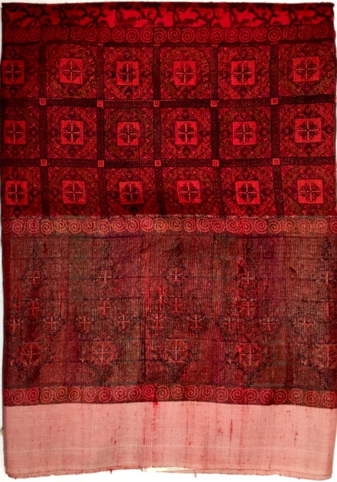 Printed Tussar Silk Saree